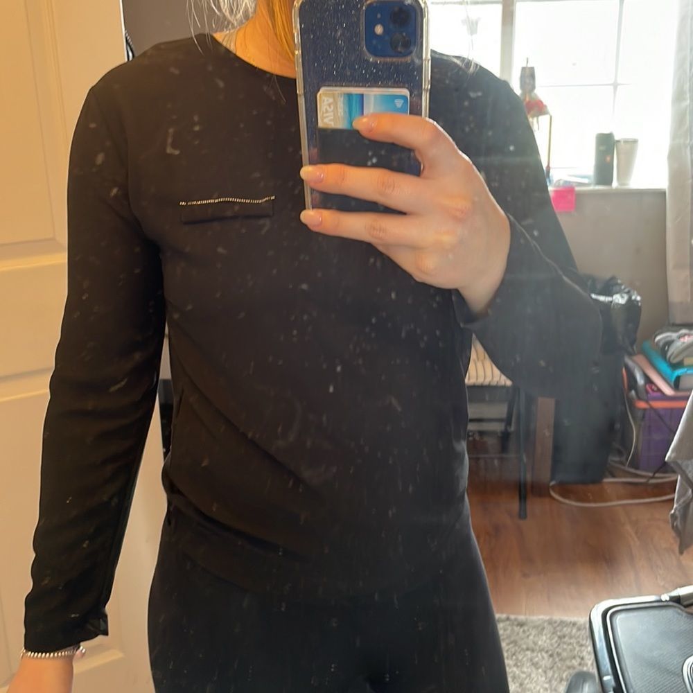 Zara Open-back Blouse